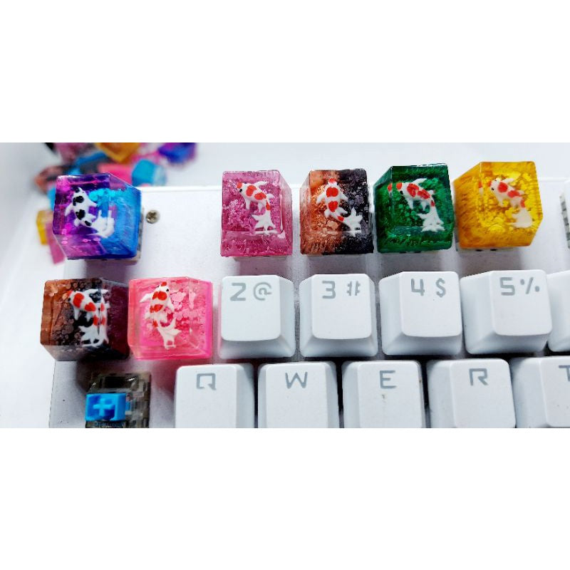 Colorful KOI Resin Keycap(NK)