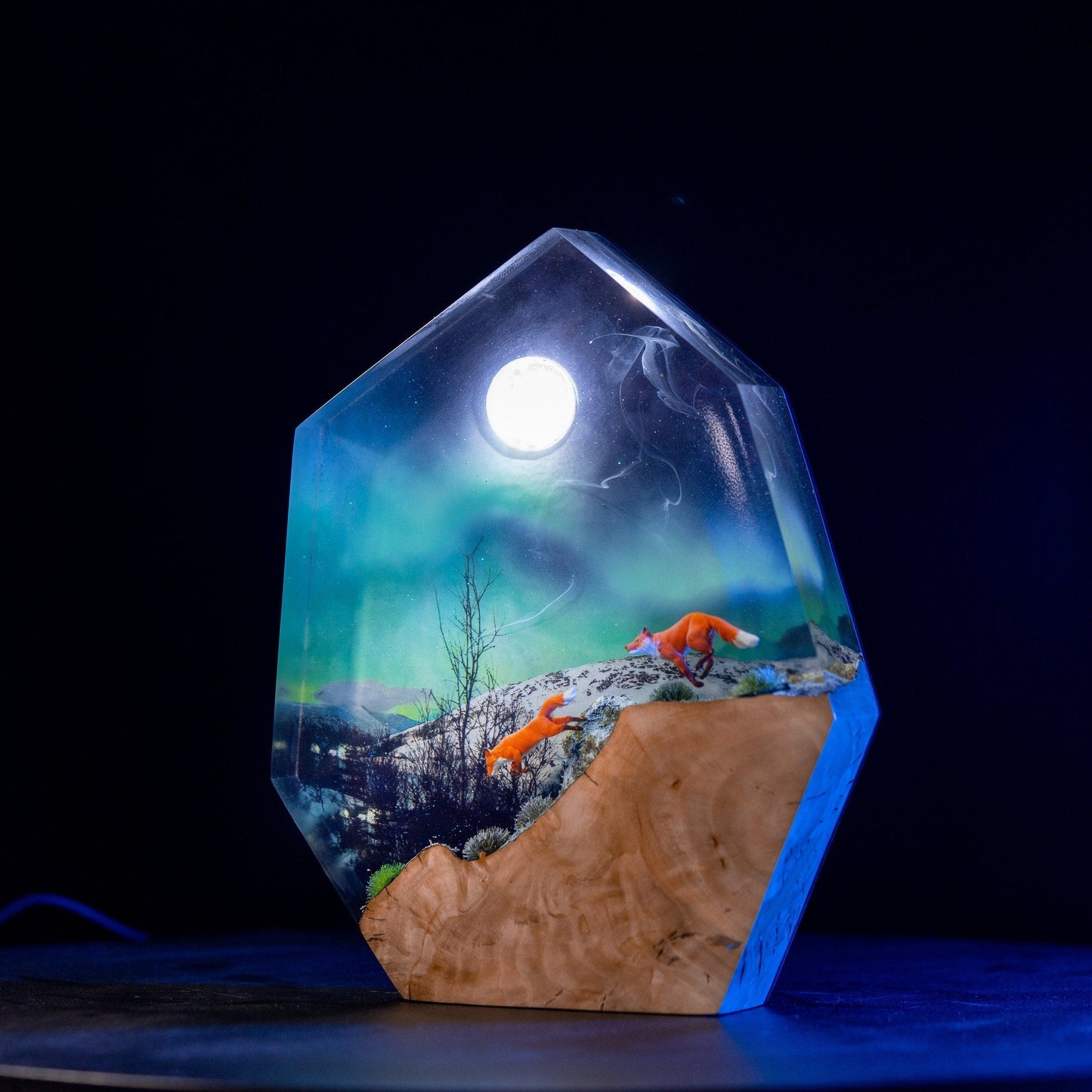 Aurora Borealis Epoxy Lamp(SGR)