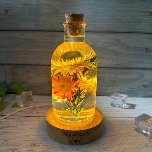 Immortal Flower Night Light Resin