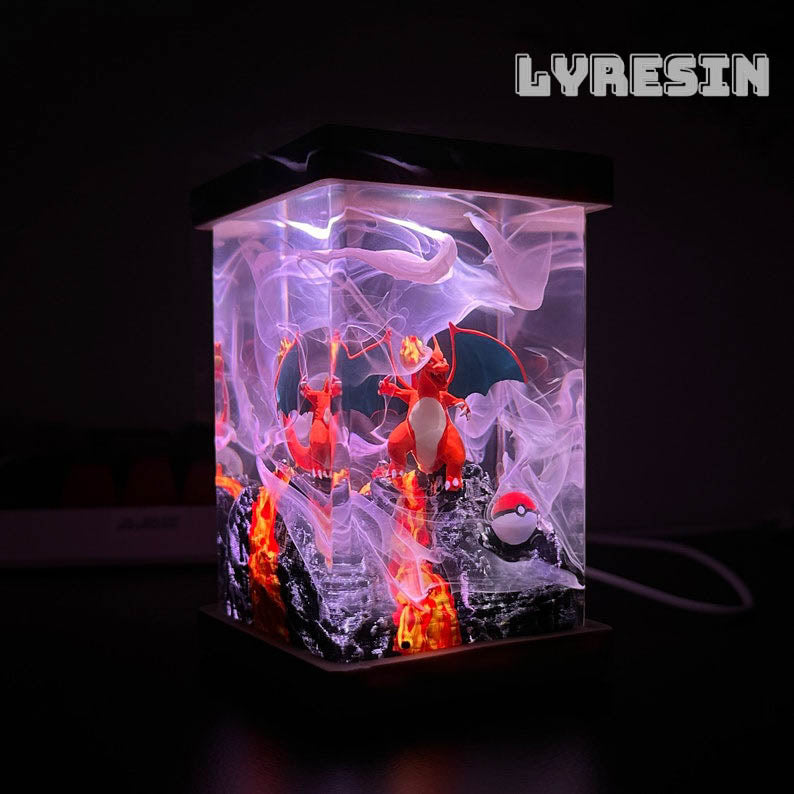 Cha.rizard Resin Lamp