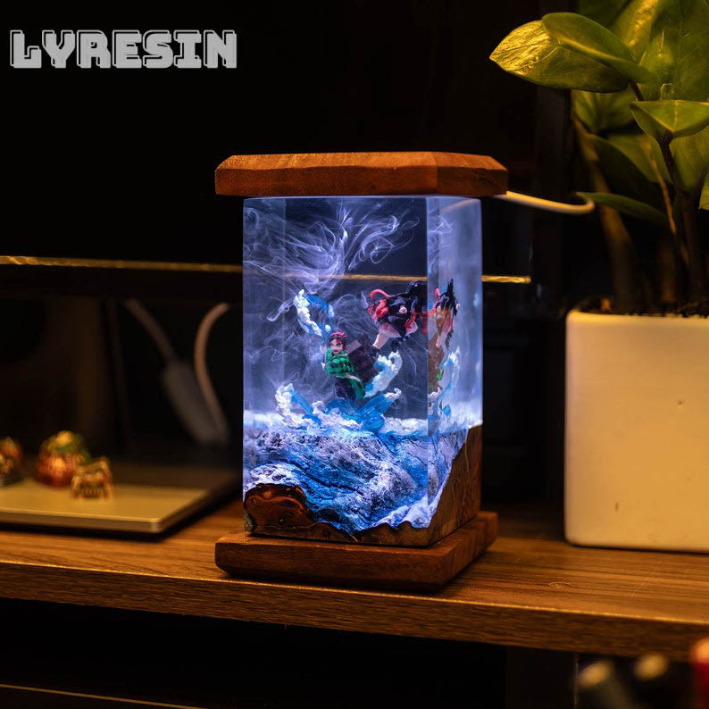 Kam.ado Brother Resin Lamp