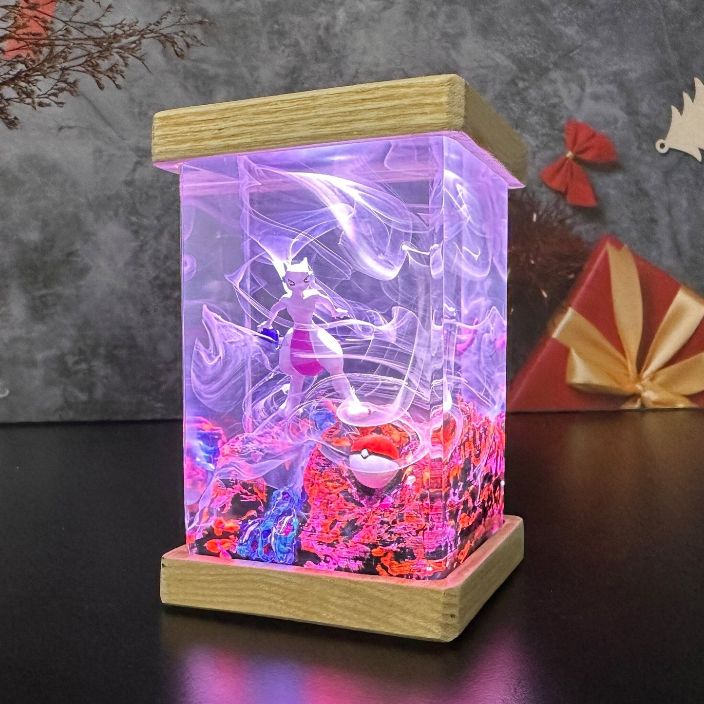 Mewtwo Resin Lamp 2