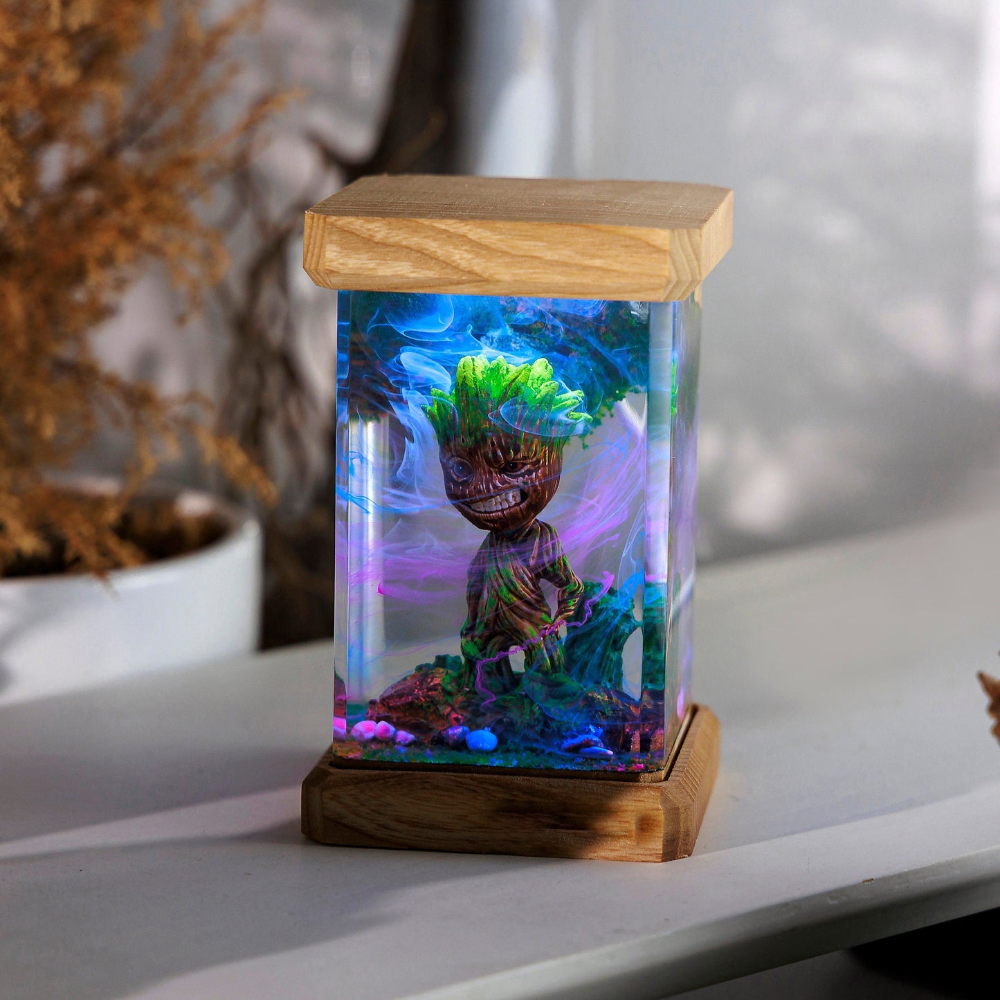 I Am Groot Mar.vel Epoxy Lamp