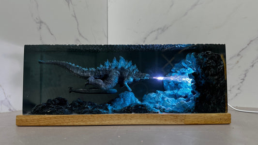 GODZILLA Atomic Breath Resin Lamp