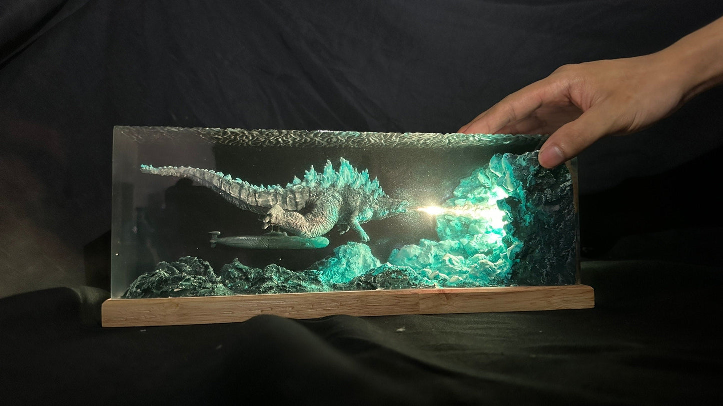 GODZILLA Atomic Breath Resin Lamp