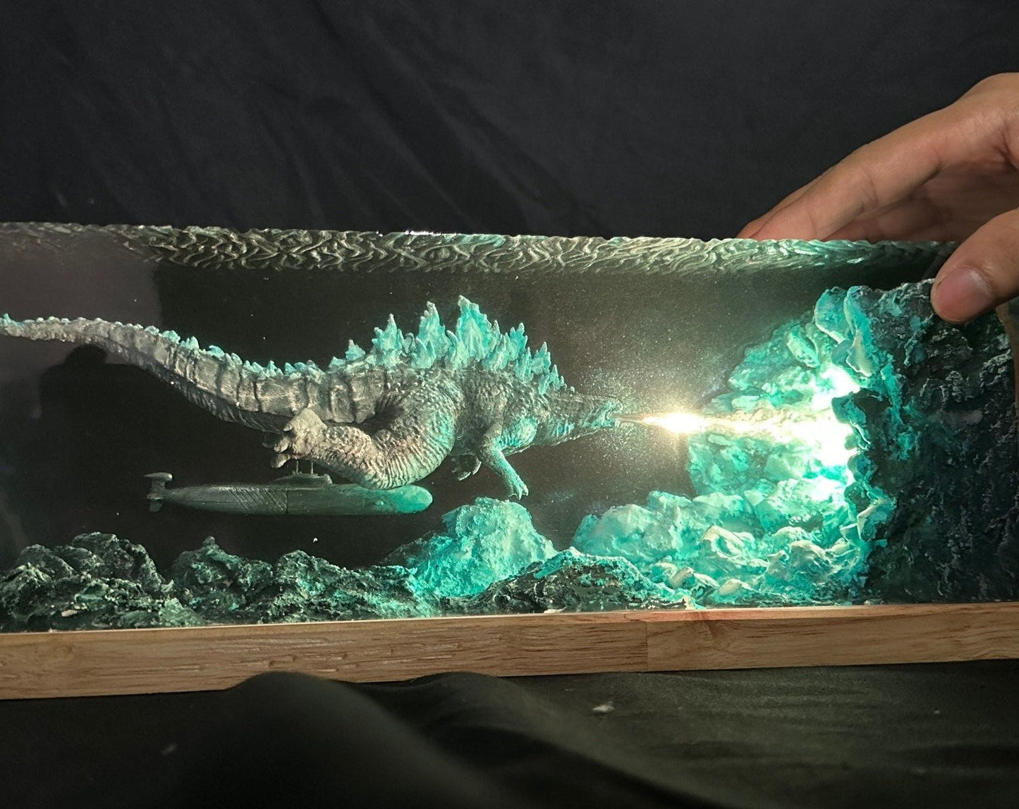 GODZILLA Atomic Breath Resin Lamp